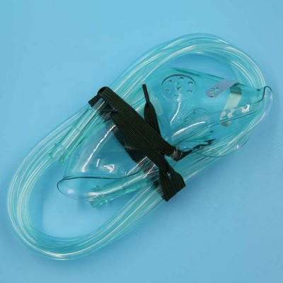 Oxygen mask with color coated air entertainment low and medium concentration diluter